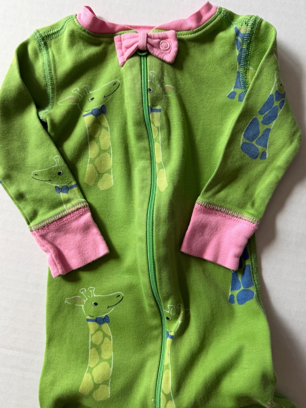 The Beaufort Bonnet Company TBBC 6-12M Giraffe Pima Cotton Footie